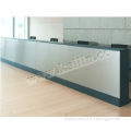 KL-RT003 modern design customized products china factory direct price green material veneer lobby office reception desk